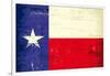 Texas Grunge Flag-TINTIN75-Framed Art Print