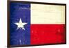 Texas Grunge Flag-TINTIN75-Framed Art Print