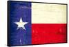 Texas Grunge Flag-TINTIN75-Framed Stretched Canvas