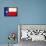 Texas Grunge Flag-TINTIN75-Framed Stretched Canvas displayed on a wall