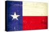 Texas Grunge Flag-TINTIN75-Stretched Canvas