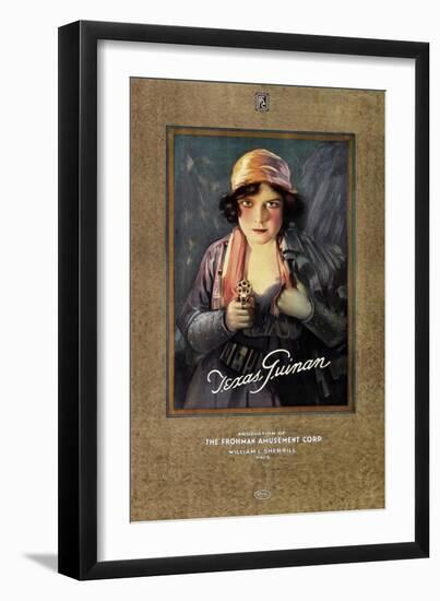 Texas Guinan, on 1919 personality poster-null-Framed Art Print