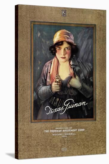 Texas Guinan, on 1919 personality poster-null-Stretched Canvas