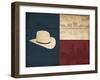 Texas Hat-Jace Grey-Framed Art Print