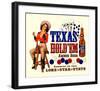 Texas Hold 'Em Amber Beer-null-Framed Giclee Print