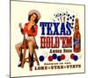 Texas Hold 'Em Amber Beer-null-Mounted Giclee Print