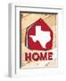 Texas Home Swatch-Jace Grey-Framed Art Print