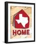 Texas Home Swatch-Jace Grey-Framed Art Print