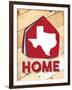 Texas Home Swatch-Jace Grey-Framed Art Print