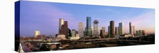 Texas, Houston, Twilight-null-Stretched Canvas