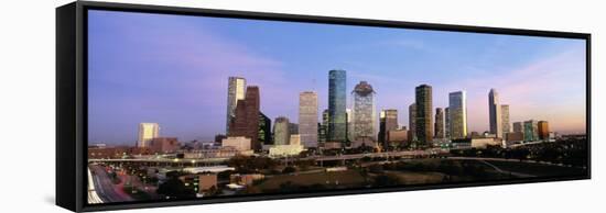 Texas, Houston, Twilight-null-Framed Stretched Canvas