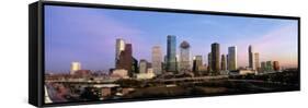 Texas, Houston, Twilight-null-Framed Stretched Canvas