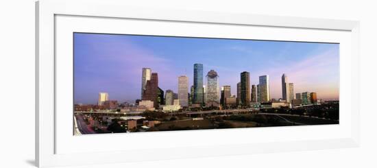Texas, Houston, Twilight-null-Framed Photographic Print