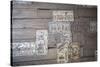 Texas License Plates, Wall Art, Gruene Hall, Gruene, Texas, Usa-Jim Engelbrecht-Stretched Canvas