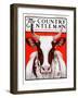 "Texas Longhorn," Country Gentleman Cover, February 9, 1924-Charles Bull-Framed Giclee Print