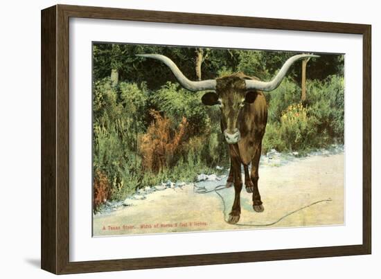 Texas Longhorn-null-Framed Art Print