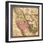 Texas, Oregon, and California - Vintage Map-Lantern Press-Framed Art Print