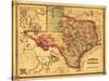 Texas - Panoramic Map-Lantern Press-Stretched Canvas