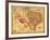 Texas - Panoramic Map-Lantern Press-Framed Art Print