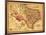 Texas - Panoramic Map-Lantern Press-Framed Art Print