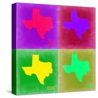 Texas Pop Art Map 2-NaxArt-Stretched Canvas