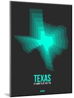 Texas Radiant Map 6-NaxArt-Mounted Art Print