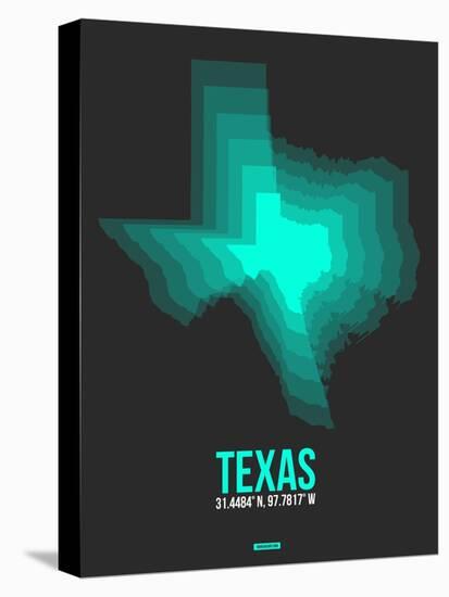 Texas Radiant Map 6-NaxArt-Stretched Canvas