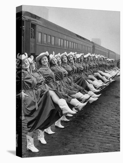 Texas Rangerettes Performing During Inauguration Festivities for Dwight D. Eisenhower-Hank Walker-Stretched Canvas