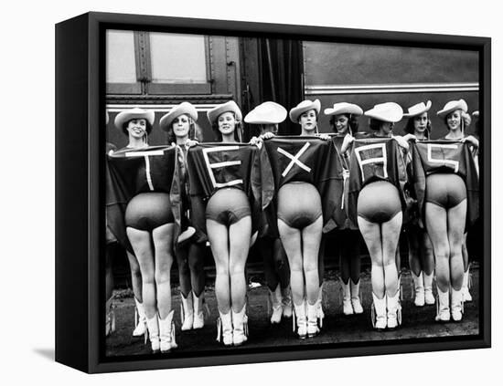Texas Rangerettes Performing During Inauguration Festivities for Dwight D. Eisenhower-Hank Walker-Framed Stretched Canvas