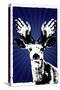Texas Rangers Antlers Sports Poster Print-null-Stretched Canvas