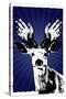 Texas Rangers Antlers Sports Poster Print-null-Stretched Canvas