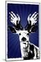Texas Rangers Antlers Sports Poster Print-null-Mounted Poster