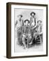 Texas Rangers Armed with Revolvers and Winchester Rifles, 1890 (B/W Photo)-American Photographer-Framed Giclee Print