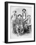 Texas Rangers Armed with Revolvers and Winchester Rifles, 1890 (B/W Photo)-American Photographer-Framed Giclee Print