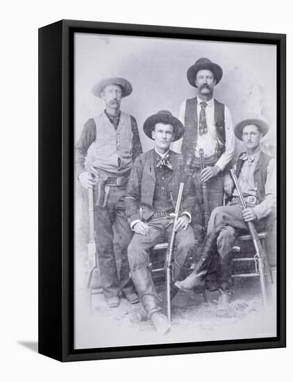 Texas Rangers at Shafter Mines, Big Bend District of Texas, 1890-null-Framed Stretched Canvas