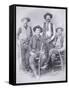Texas Rangers at Shafter Mines, Big Bend District of Texas, 1890-null-Framed Stretched Canvas