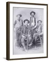 Texas Rangers at Shafter Mines, Big Bend District of Texas, 1890-null-Framed Photographic Print