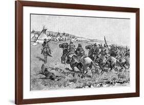 Texas Rangers Attack-Frederic Sackrider Remington-Framed Premium Giclee Print