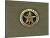 Texas Rangers Badge (Metal)-American-Stretched Canvas