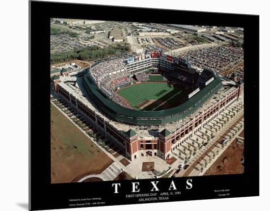 Texas Rangers - First Opening Day Game, April 11, 1994-Mike Smith-Mounted Art Print