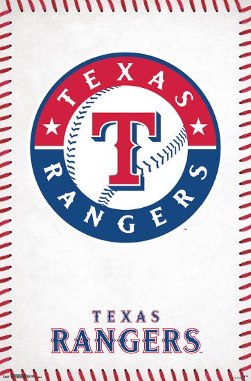 Texas Rangers - Logo 17-null-Lamina Framed Poster