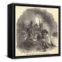Texas Rangers Pursuing Comanches in 1850s-null-Framed Stretched Canvas