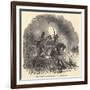 Texas Rangers Pursuing Comanches in 1850s-null-Framed Art Print