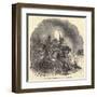 Texas Rangers Pursuing Comanches in 1850s-null-Framed Art Print