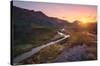 Texas - Rio Grande at Sunset-Trends International-Stretched Canvas