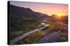 Texas - Rio Grande at Sunset-Trends International-Stretched Canvas