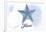 Texas - Starfish - Blue - Coastal Icon-Lantern Press-Framed Art Print