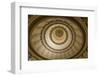 TEXAS STATE CAPITOL, AUSTIN TEXAS - Looking up inside the dome of the Texas state capitol building-null-Framed Photographic Print