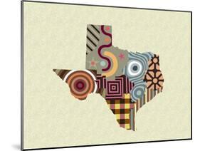 Texas State Map-Lanre Adefioye-Mounted Giclee Print