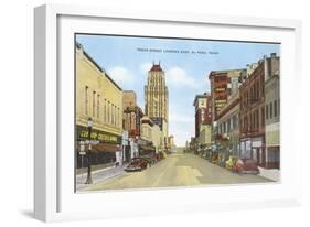 Texas Street, El Paso, Texas-null-Framed Art Print